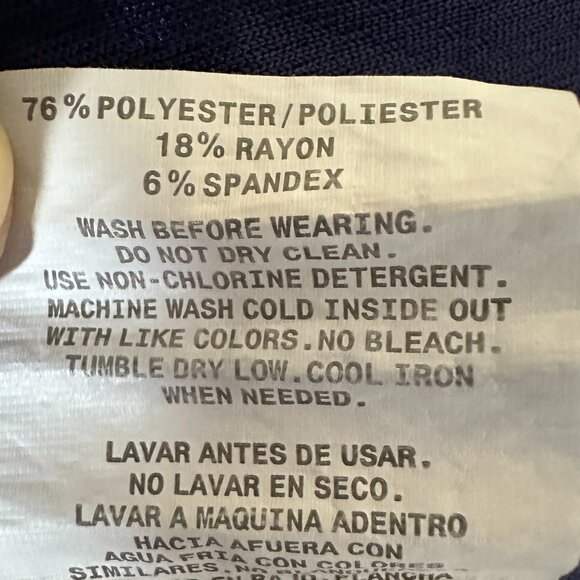 NWOT JAANUU Navy Blue Scrub Top Size Small - Picture 6 of 9